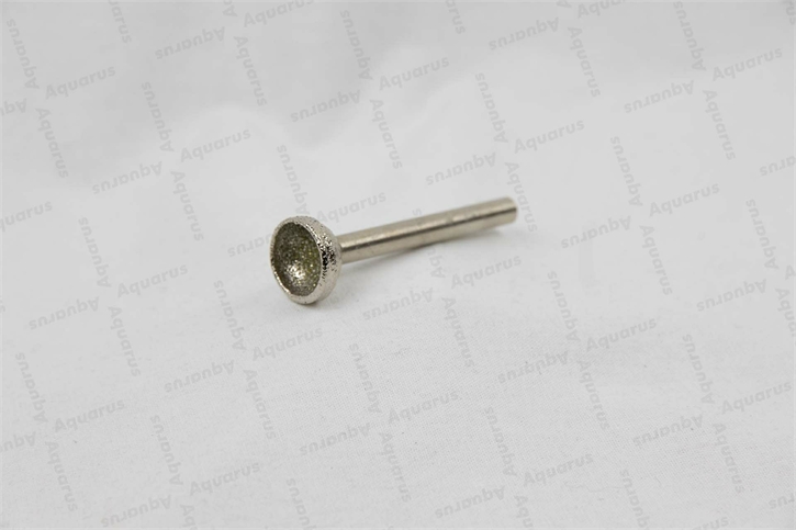 DiaGal kugelförmiger Schleifstift 16mm,konkav Kopf,Körnung 80