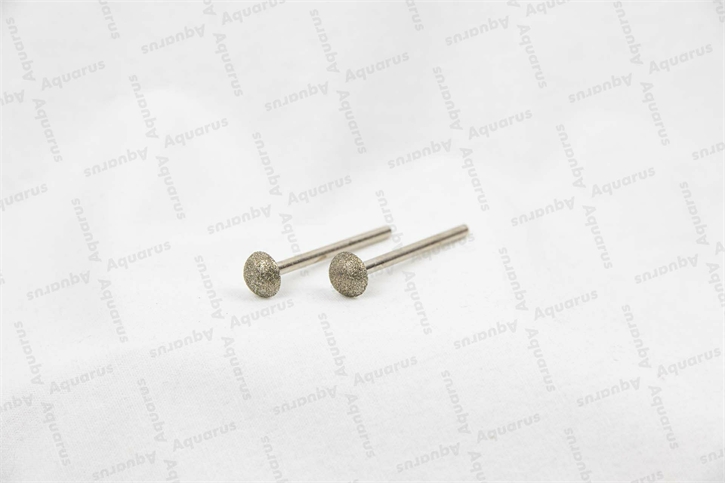 DiaGal Pilzform 10mm, Schaft 3mm, grob, 2Stk.
