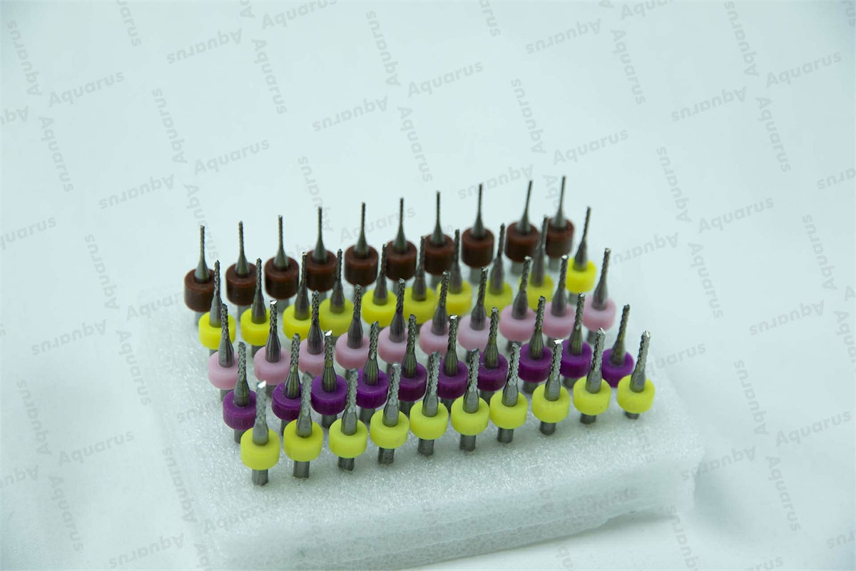 Spiralfräser Carbid, 50Stk, 0,9-1,5mm, Schaft 3mm