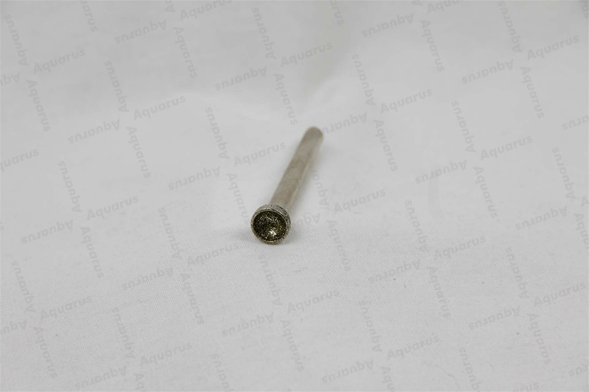 DiaGal kugelförmiger Schleifstift 10mm, konkav Kopf,Körnung 80