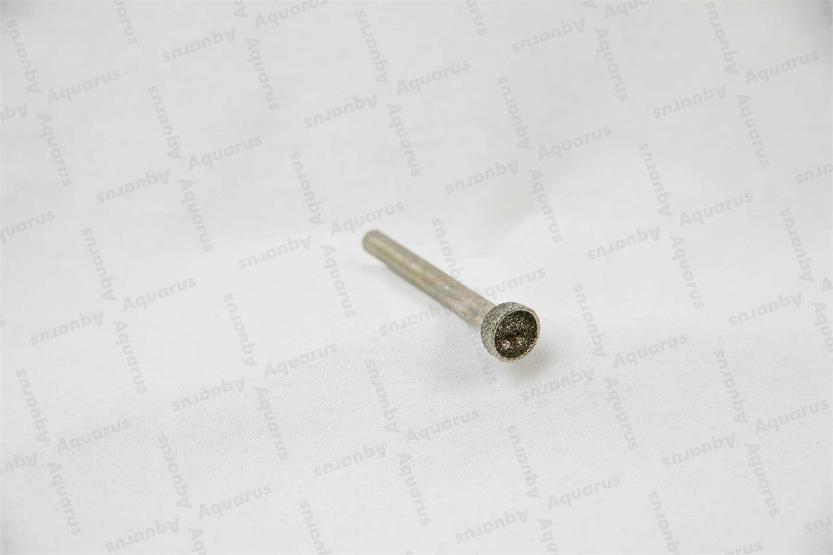 DiaGal kugelförmiger Schleifstift 12mm, konkav Kopf, Körnung 80