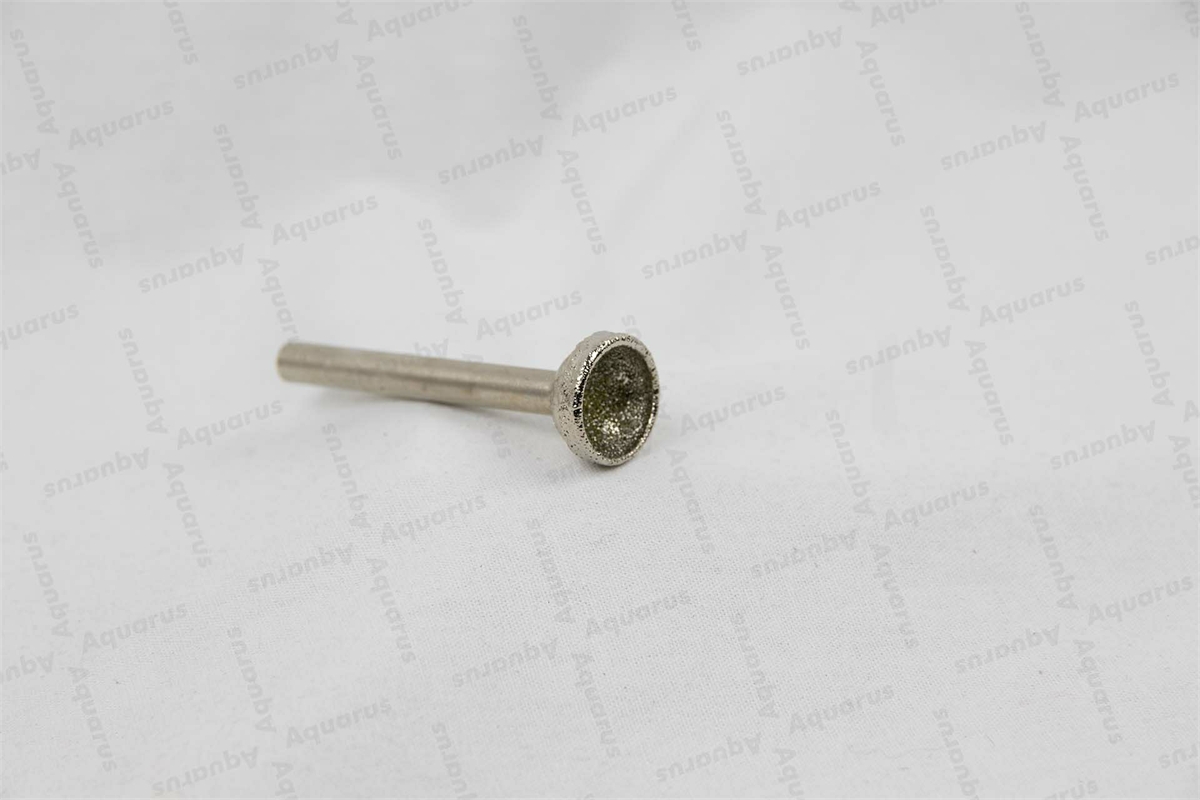 DiaGal kugelförmiger Schleifstift 16mm,konkav Kopf,Körnung 80
