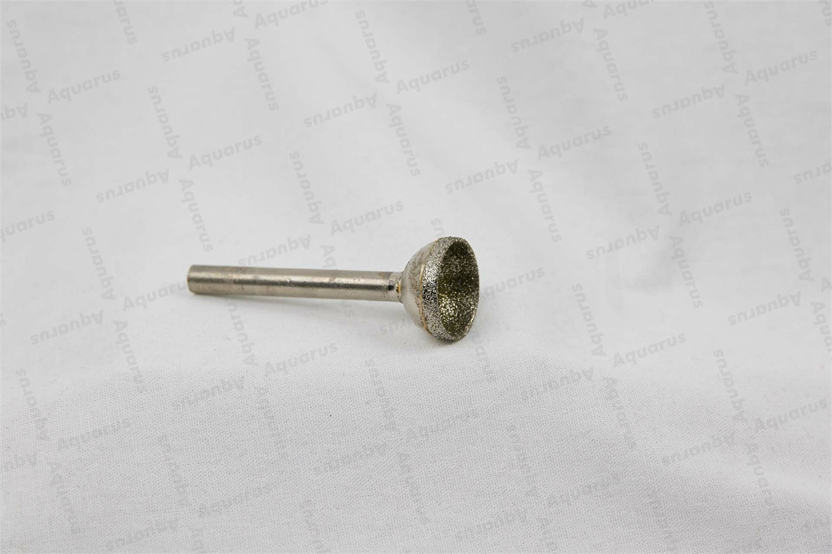 DiaGal kugelförmiger Schleifstift 20mm,konkav Kopf, Körnung 80