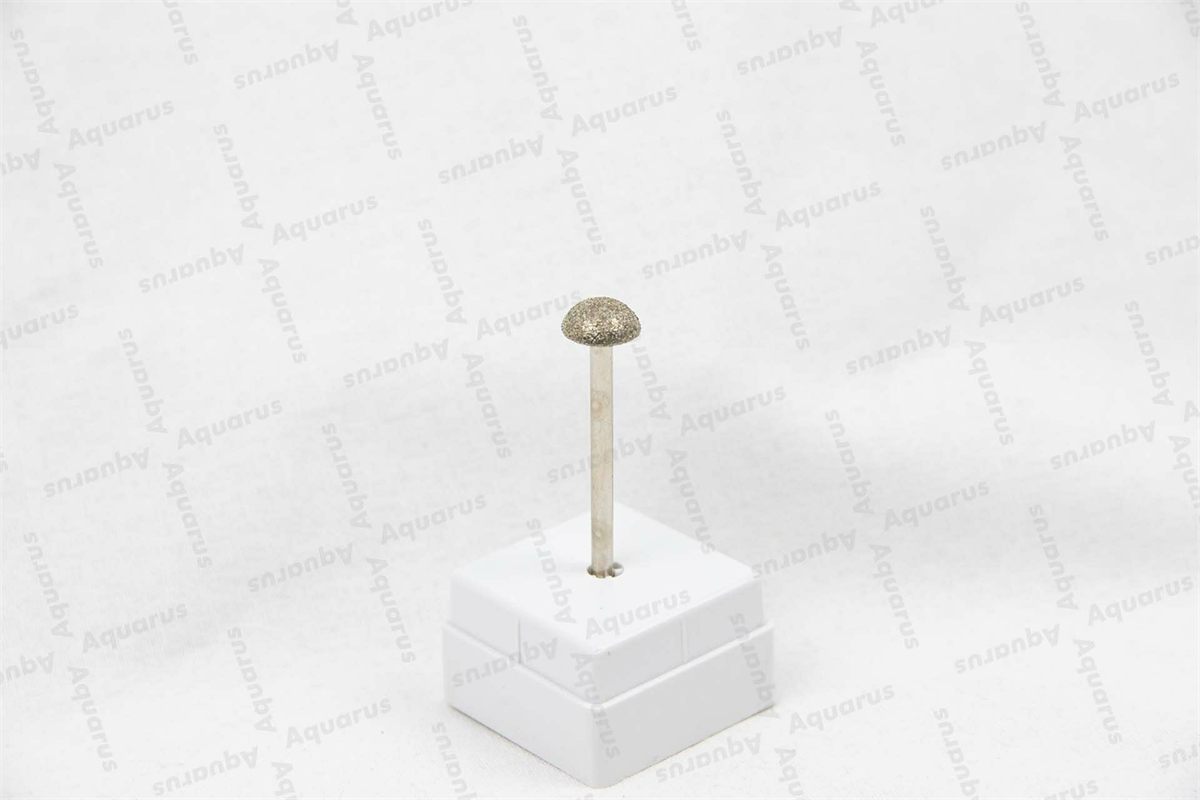 DiaGal Pilzform 10mm, Schaft 3mm, grob, 2Stk.