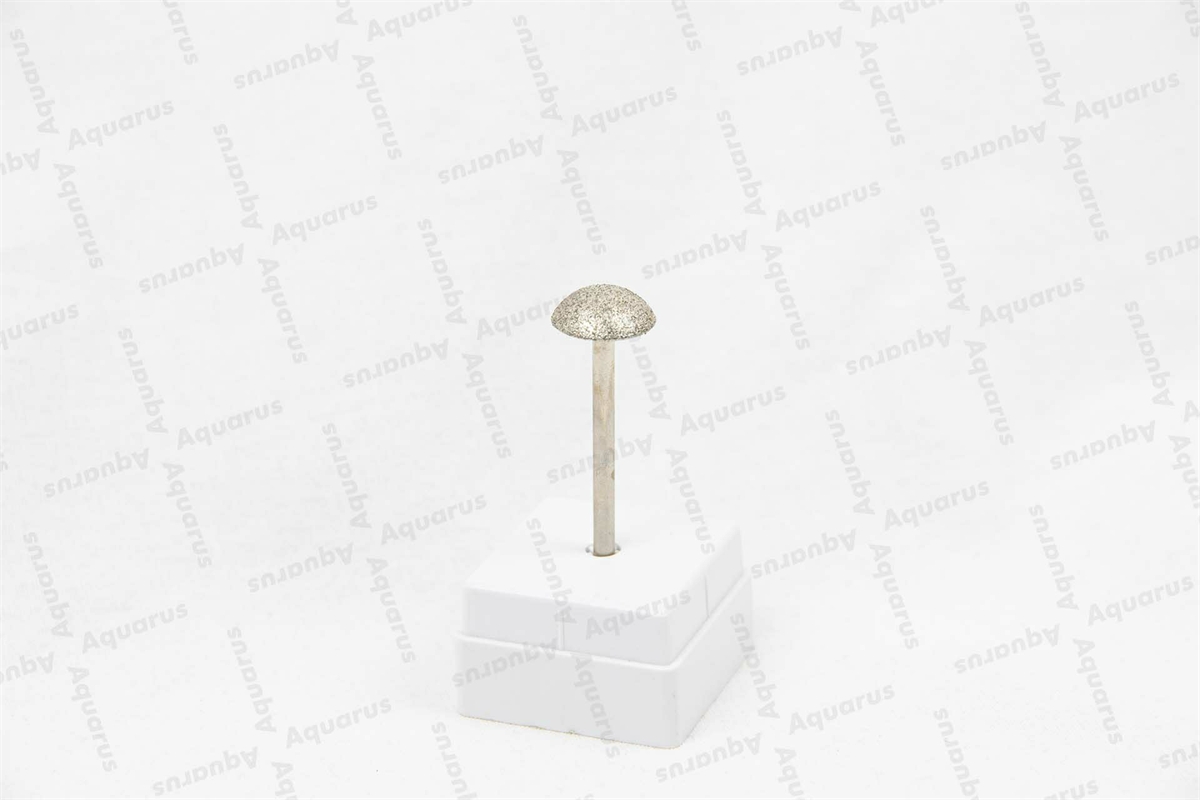 DiaGal Pilzform 14mm, Schaft 3mm, grob, 2Stk.